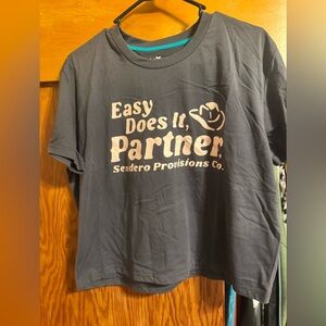 Sendero Provisions Co. Easy Does It Partner Navy Crop Top